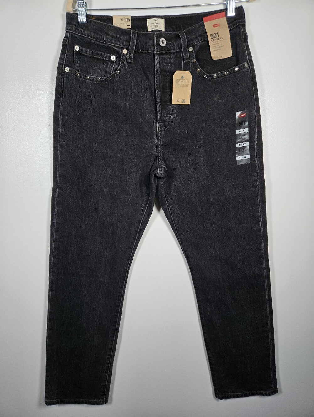 NEW Levi's 501 Original High Rise Straight Leg Button Fly Denim Jeans Size 31